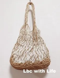 Lbc with Life 2トーン ネットペーパーバッグ Free