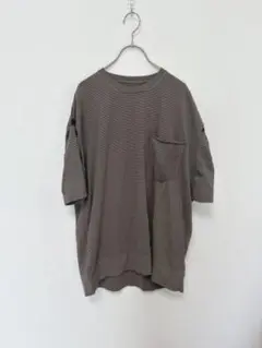 美品☆サイドスロープ☆SIDE SLOPE コットン ニットTシャツ サイズ2