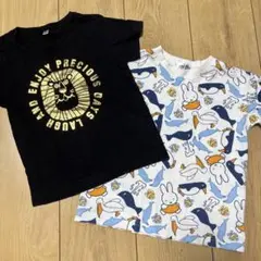 ライオンとミッフィーのTシャツ2枚セット