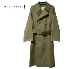 MACKINTOSH ゴム引き コットン トレンチコート 6 グリーン 美品