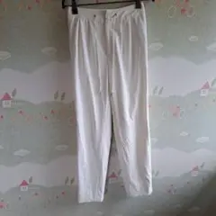 ホワイト ハイテンションイージーパンツストレッチメイソングレイ