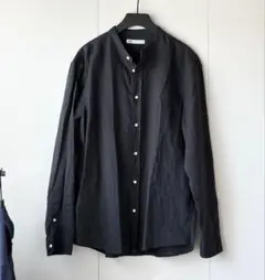 春夏 ZARA ザラ リネン シャツ リラックスフィット 黒 L