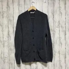 1288 UNIQLO 【M】ダークグレー カーディガン