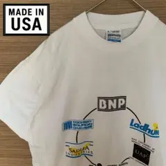 USA製 ヴィンテージイベントtシャツ バックプリント企業ロゴ シングル 白 M