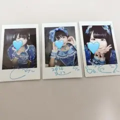 MEGAFON 羽雲ろこ サイン入りチェキ 3枚セット