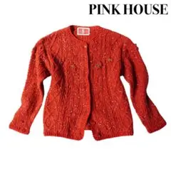 90s PINK HOUSE ピンクハウス いちご ニット カーディガン