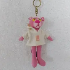 ピンクパンサー ぬいぐるみキーホルダー フード付き