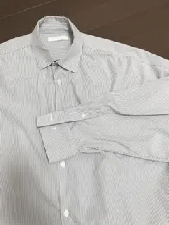 シワになりにくいビッグシャツ ストライプ