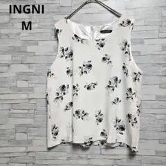 INGNI イング　フラワープリント ノースリーブ　新品　M