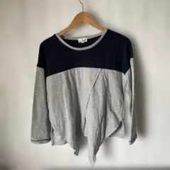 TITICACA グレー/ネイビー 長袖トップス F
