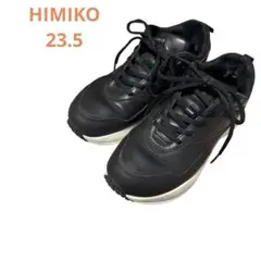 訳あり大特価◎HIMIKOローカットスニーカー 黒 23.5cm ブラック