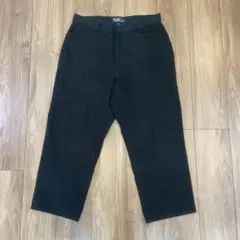 90s Ralph Lauren ラルフローレン 人気の黒ポロチノ ワイドパンツ