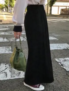 FRIFUL プリーツロングスカート　SHEIN シーイン　ブラック