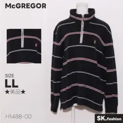 ★美品★ McGREGOR トップス　スウェット　長袖　ロゴ　刺繍　ハーフジップ