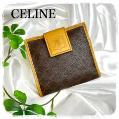 セリーヌ CELINE マカダム 二つ折り財布 マカダム柄 トリオンフ レザー