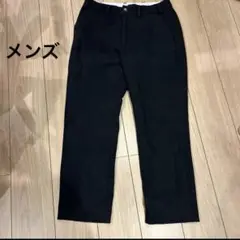 メンズ クルーンアソング カジュアル パンツ 濃紺色
