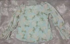 イエナ IENA ライラック リバティプリントボリュームスリーブブラウス