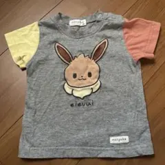 【美品】monpoko モンポケ イーブイ 半袖Tシャツ 80cm