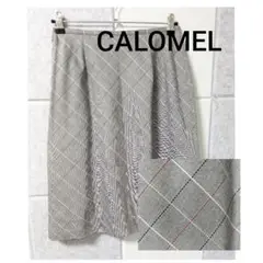 【美品】CALOMEL　カラメル　チェック柄　フレアスカート