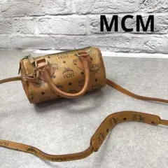 MCM エムシーエム ミニ ボストン型 ショルダーバッグ 小物入れ ポーチ