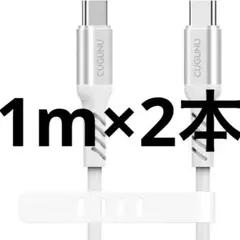 USB Type C to Type C ケーブル 1m 2本セット