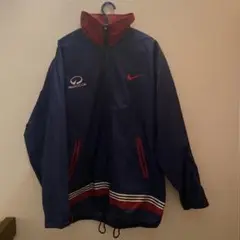 Nike XL ナイロンジャケット ネイビー/レッド