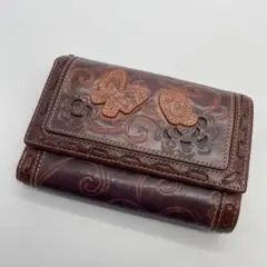 ☆美品☆染楽☆SENRAKU☆二つ折り財布☆