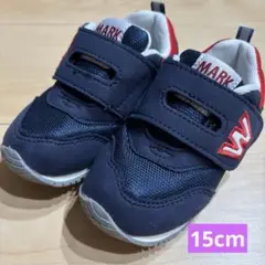 使用感少　ブルー　スニーカー 15.0cm