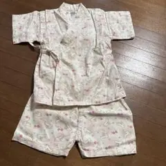 ウサギ柄 甚平 95サイズ