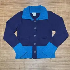 アーカイブ ライカ期 ドリスヴァンノッテン バイカラー ニット ジャケット S