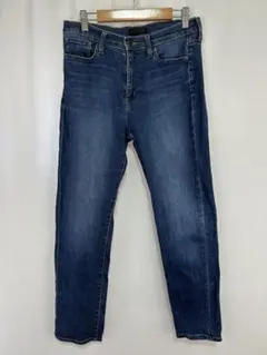 ユニクロ UNIQLO ハイライズシガレットジーンズ 27 レディース ブルー