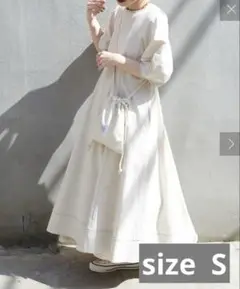 【 タグ付き】ランタンスリーブワンピース