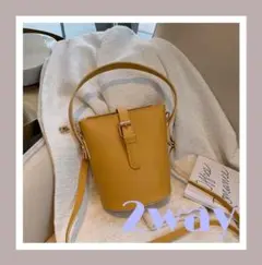 ❤新品❤韓国　ショルダーバッグ　レディース　シンプル　バケツバッグ