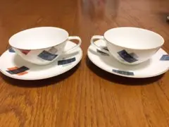 ノリタケ コーヒーカップu0026ソーサー2客セット