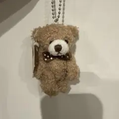 ベージュクマ ストラップ ぬいぐるみ