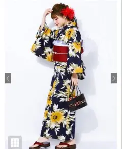 GRL ひまわり 浴衣セット 帯付き giu909