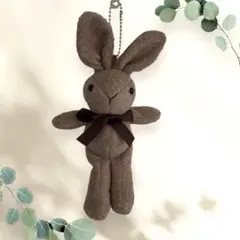【新品未使用】うさぎちゃんキーチェーン　キーホルダー　ぬいぐるみ　うさぎ