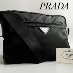極美品✨プラダ ショルダーバッグ 三角プレート カメラバッグ ナイロン ブラック