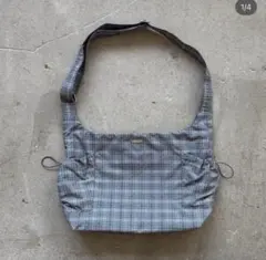 offkutstudio チェック柄ショルダーバッグ