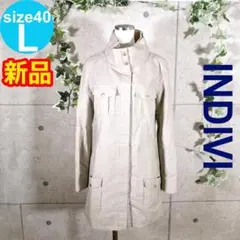 【 古着 未使用 】インディヴィ INDIVI モッズコート 秋 冬