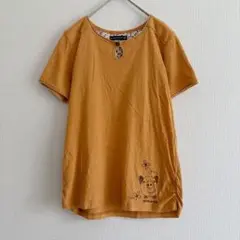 訳あり　ドラッグストアーズ　Tシャツ　カットソー　半袖　濃い黄色　M トップス