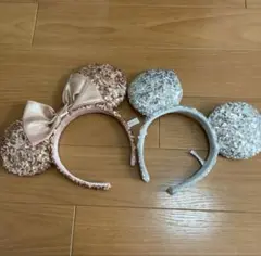 カチューシャ ピンク シルバー 2個セット