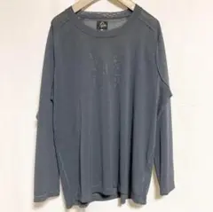 Lサイズ！Needles ポリメッシュ　パピヨンプリント　カットオフT