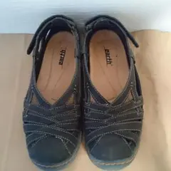 Kalso earth shoe カルソーアースシューズ　ソーラー(size8) earth shoes ソーラービーガン ブラウン／Kalso earth shoe(カル