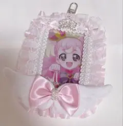 トレカケース レースデコ ピンク