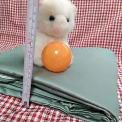 105✖210未使用♥L型ファスナー便利◆光沢グリーン敷き布団用カバー 綿100