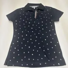 COUP DE CHANCE ブラック ポロシャツ 38 (M)