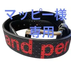 【美品】AND PER SE アンパスィ　ベルト　黒／赤