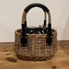 美品✨ マッキントッシュフィロソフィー かご バッグ ゴールド 金具 レザー 花 美品✨ マッキントッシュフィロソフィー かご バッグ ゴールド
