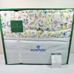 MINTON ミントン シルク混肌掛けふとん ブルー 花柄